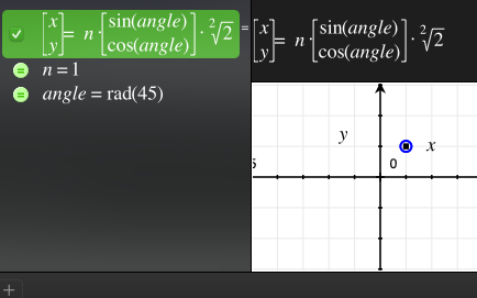 使用sin+cos计算一个指定的坐标