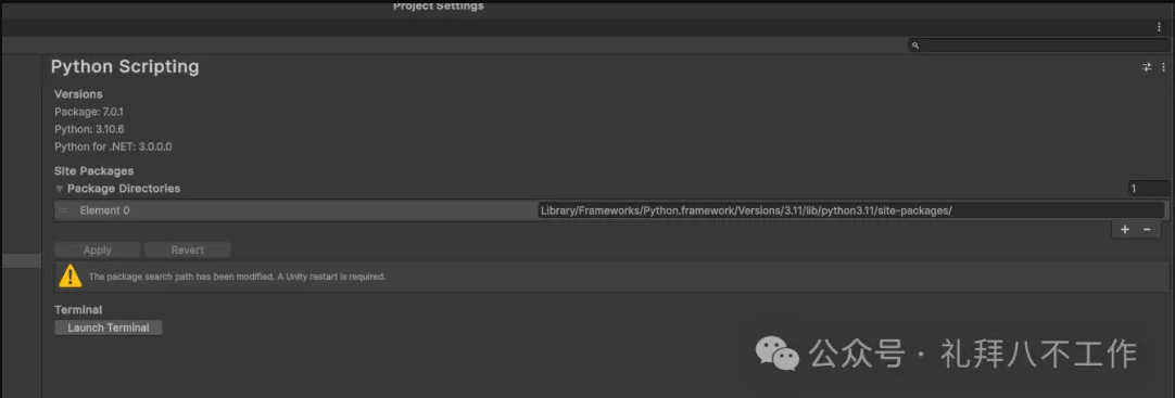 在项目设置窗口中，选择“Python脚本”。